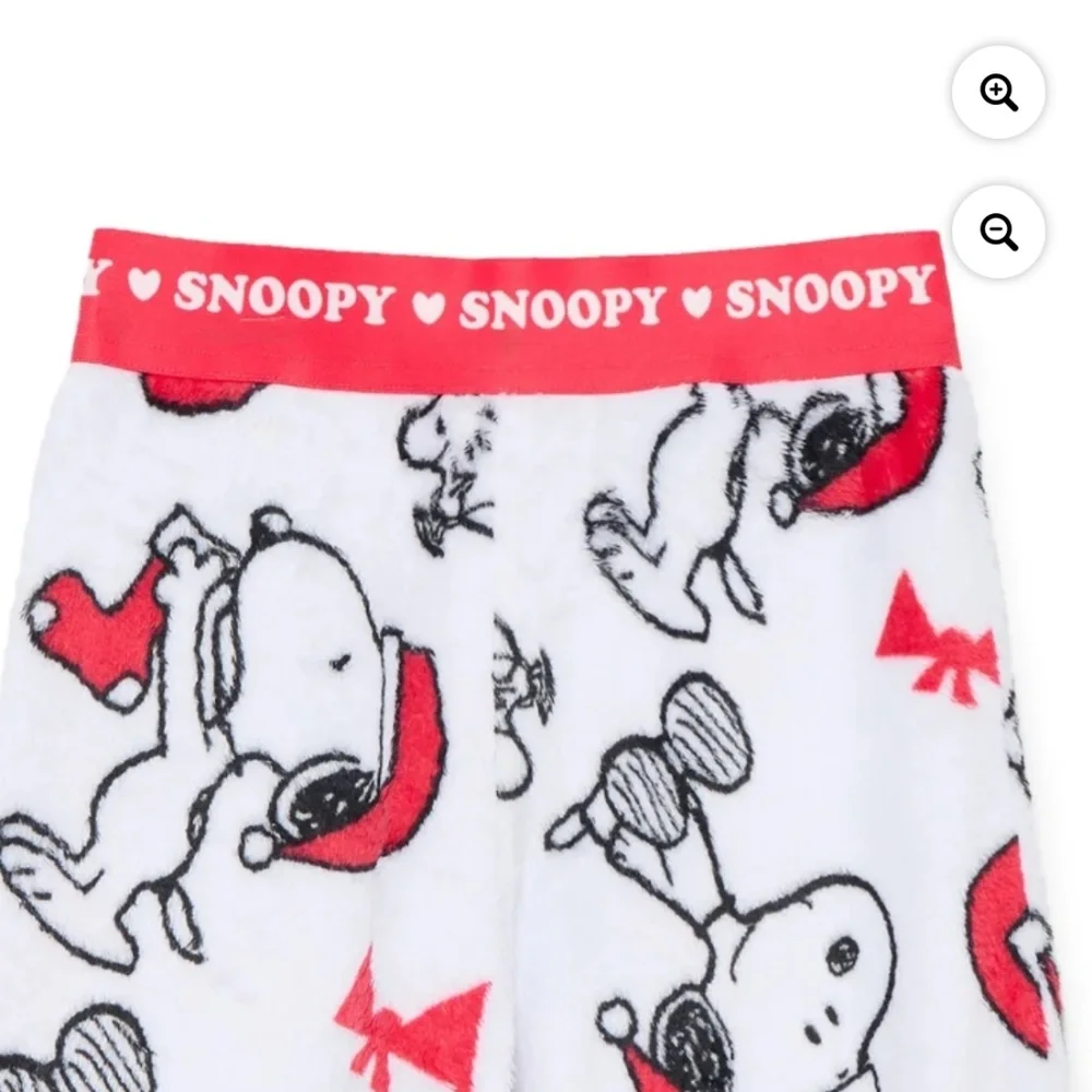 Peanuts Snoopy Girls Plush Pajama Pants Size Small (6-6X) NWT